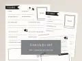 Eine Steckbrief Vorlage mit Feldern für Name, Geburtstag, Adresse, Lieblingsfach und mehr. Ideal zum Ausfüllen für Kinder.