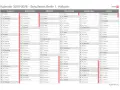 Kalender 2025-2026 mit Monatsübersicht und Namen.