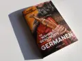 Buchcover "Die wahre Geschichte der Germanen" von Karl Banghard. Ein Mann mit Bart und Dolch im Gewand.