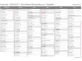 Kalender 2026-2027 mit Monaten Februar bis Juli und Namen.