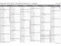 Kalender mit Monaten August bis Januar und Schulferien-Markierungen.