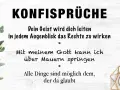 Konfirmationssprüche für Jungen: "Dein Geist wird dich leiten", "Mit meinem Gott kann ich über Mauern springen", "Alle Dinge sind möglich dem, der da glaubt".