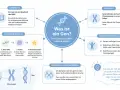 Ein Gen ist ein DNA-Abschnitt, der Merkmale bestimmt. Dieser phänotypische Code wird von Eltern an Kinder weitergegeben und macht jeden einzigartig.