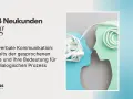 Zwei Kopfprofile im Dialog, verbunden durch eine Schnur. Das Bild illustriert, wie paraverbale Kommunikation über Worte hinausgeht und den Dialog bereichert.