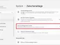 Einstellungen für die Zwischenablage: Verlauf anzeigen, Daten synchronisieren oder den gesamten Cache löschen.