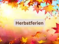 Bunte Herbstblätter fallen im Sonnenlicht. Perfekt für die Herbstferien Sachsen-Anhalt 2025!
