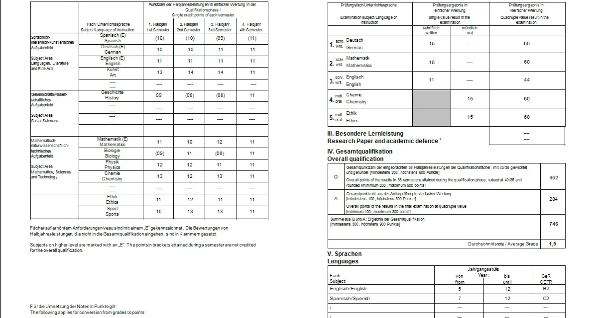 Wie lange ist die zweite Fremdsprache für das Abitur in Berlin nötig?