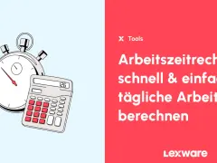 Stoppuhr und Taschenrechner für die Berechnung von Arbeitsstunden pro Monat.