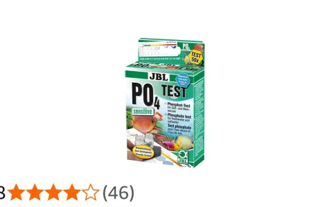 JBL PO4 Test Sensitive: Ein Testkit zur Messung von Phosphat im Süß- und Meerwasser, wichtig für die Algenkontrolle.
