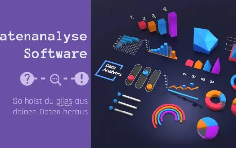 Datenanalyse-Software mit bunten Diagrammen und Grafiken. So holst du alles aus deinen Daten heraus.
