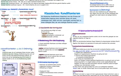 Klassisches Konditionieren: Ein neutraler Reiz wird mit einem unbedingten Reiz gekoppelt, um eine gelernte Reaktion auszulösen. Dies ist ein Prozess der Konditionierung.
