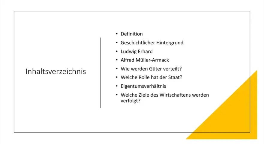 Inhaltsverzeichnis: Was ist Kapitalismus? Definition, Geschichte, Ludwig Erhard, Alfred Müller-Armack, Güterverteilung, Rolle des Staates, Eigentum.