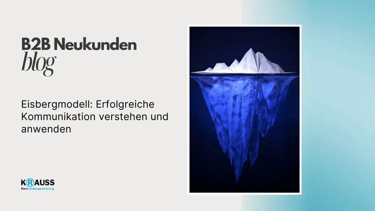 Das Eisbergmodell zeigt, dass nur ein kleiner Teil der Kommunikation sichtbar ist. Das Eisbergmodell hilft, erfolgreiche Kommunikation zu verstehen und anzuwenden.